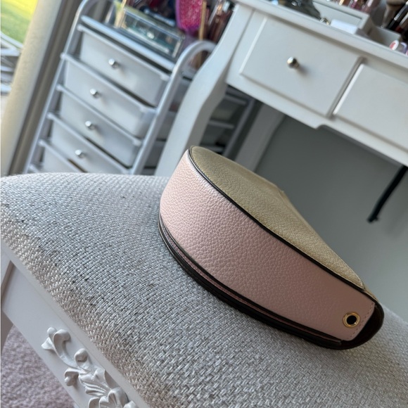 Coach butter yellow and light pink with Green strap Women's Bag - Picture 3 of 7